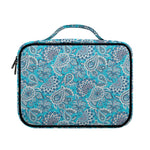 Turquoise Floral Bohemian Pattern Print Briefcase Bible Bag