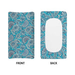 Turquoise Floral Bohemian Pattern Print Changing Pad Cover