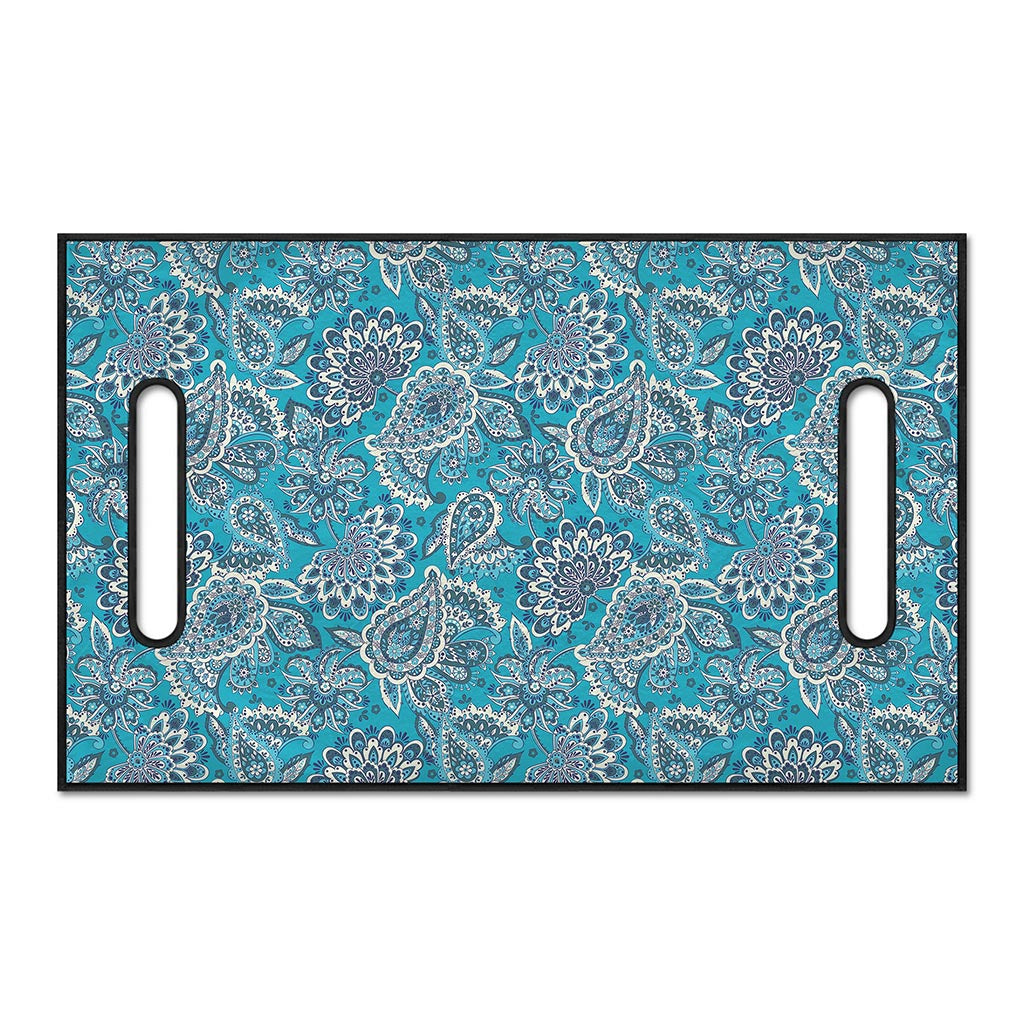 Turquoise Floral Bohemian Pattern Print Golf Cart Seat Cover