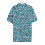 Turquoise Floral Bohemian Pattern Print Hawaiian Shirt