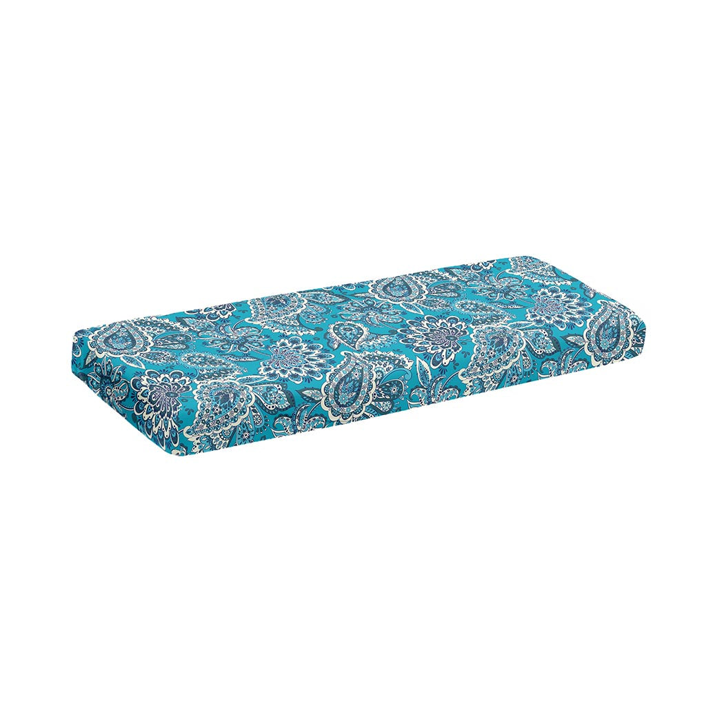 Turquoise Floral Bohemian Pattern Print Piano Keyboard Cover