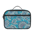 Turquoise Floral Bohemian Pattern Print Portable Lunch Bag