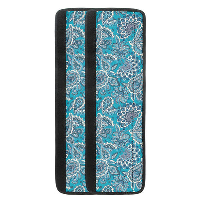 Turquoise Floral Bohemian Pattern Print Refrigerator Handle Covers