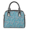 Turquoise Floral Bohemian Pattern Print Shoulder Handbag