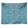 Turquoise Floral Bohemian Pattern Print Tapestry