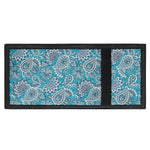 Turquoise Floral Bohemian Pattern Print Trifold Wallet