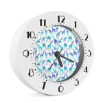 Turquoise Giraffe Pattern Print Alarm Clock