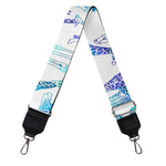 Turquoise Giraffe Pattern Print Bag Strap