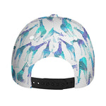 Turquoise Giraffe Pattern Print Baseball Cap