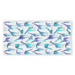 Turquoise Giraffe Pattern Print Beach Towel