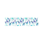 Turquoise Giraffe Pattern Print Bed Runner