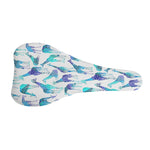 Turquoise Giraffe Pattern Print Bicycle Seat Cover