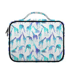Turquoise Giraffe Pattern Print Briefcase Bible Bag