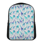 Turquoise Giraffe Pattern Print Casual Backpack
