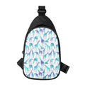 Turquoise Giraffe Pattern Print Sling Bag