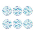 Turquoise Giraffe Pattern Print Coaster Set