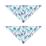 Turquoise Giraffe Pattern Print Dog Bandana