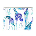 Turquoise Giraffe Pattern Print Drum Lamp Shade