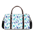 Turquoise Giraffe Pattern Print Duffel Bag