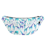 Turquoise Giraffe Pattern Print Fanny Pack