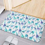 Turquoise Giraffe Pattern Print Indoor Door Mat