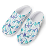 Turquoise Giraffe Pattern Print Mesh Casual Shoes