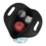 Turquoise Giraffe Pattern Print Neoprene Lunch Bag