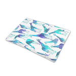 Turquoise Giraffe Pattern Print Pet Cooling Mat Cover