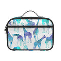 Turquoise Giraffe Pattern Print Portable Lunch Bag