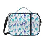Turquoise Giraffe Pattern Print Shoulder Strap Bible Bag