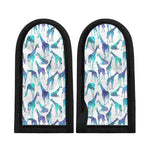 Turquoise Giraffe Pattern Print Skillet Handle Cover