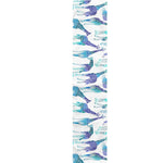 Turquoise Giraffe Pattern Print Table Runner