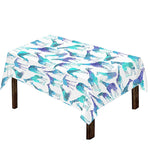 Turquoise Giraffe Pattern Print Tablecloth