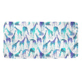 Turquoise Giraffe Pattern Print Towel