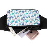Turquoise Giraffe Pattern Print Waist Bag