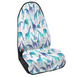 Turquoise Giraffe Pattern Print Waterproof Car Seat Cover