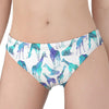 Turquoise Giraffe Pattern Print Women's Panties