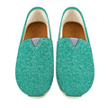 Turquoise (NOT Real) Glitter Print Casual Shoes