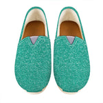 Turquoise Glitter Artwork Print (NOT Real Glitter) Casual Shoes