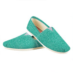 Turquoise Glitter Artwork Print (NOT Real Glitter) Casual Shoes