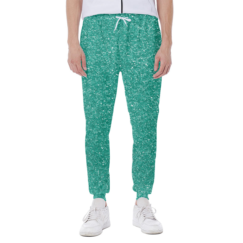 Turquoise Glitter Artwork Print (NOT Real Glitter) Scuba Joggers