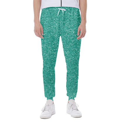 Turquoise Glitter Artwork Print (NOT Real Glitter) Scuba Joggers