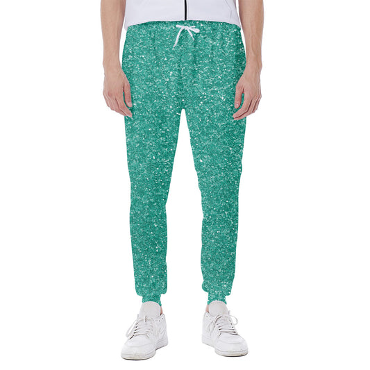Turquoise Glitter Artwork Print (NOT Real Glitter) Scuba Joggers