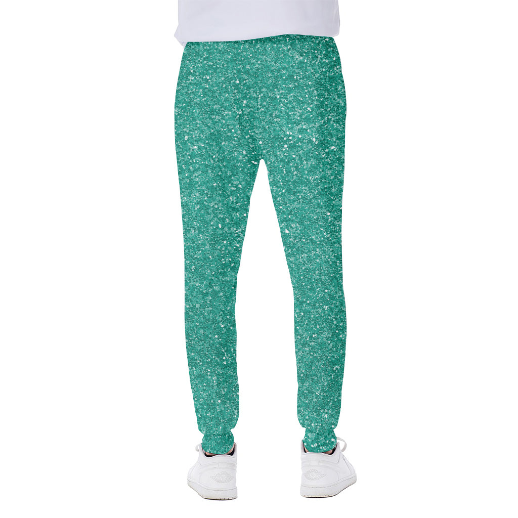 Turquoise Glitter Artwork Print (NOT Real Glitter) Scuba Joggers