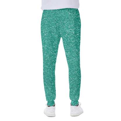Turquoise Glitter Artwork Print (NOT Real Glitter) Scuba Joggers