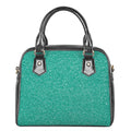 Turquoise (NOT Real) Glitter Print Shoulder Handbag