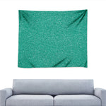 Turquoise Glitter Artwork Print (NOT Real Glitter) Tapestry
