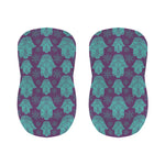 Turquoise Hamsa Pattern Print Bar Stool Covers