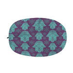Turquoise Hamsa Pattern Print Car Side Mirror Covers