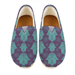 Turquoise Hamsa Pattern Print Casual Shoes